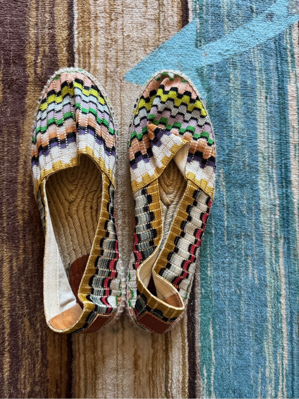 MISSONI x Castañer rainbow knit Kenda espadrilles 40